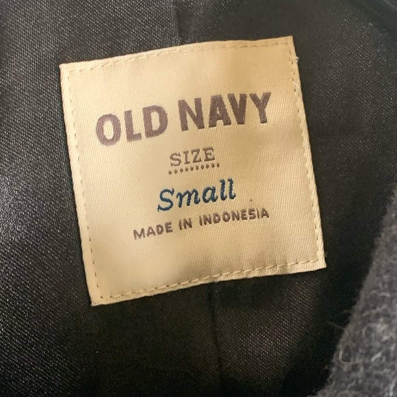 OLD NAVY NWOT wool blend dark grey coat Size Small - Picture 3 of 13